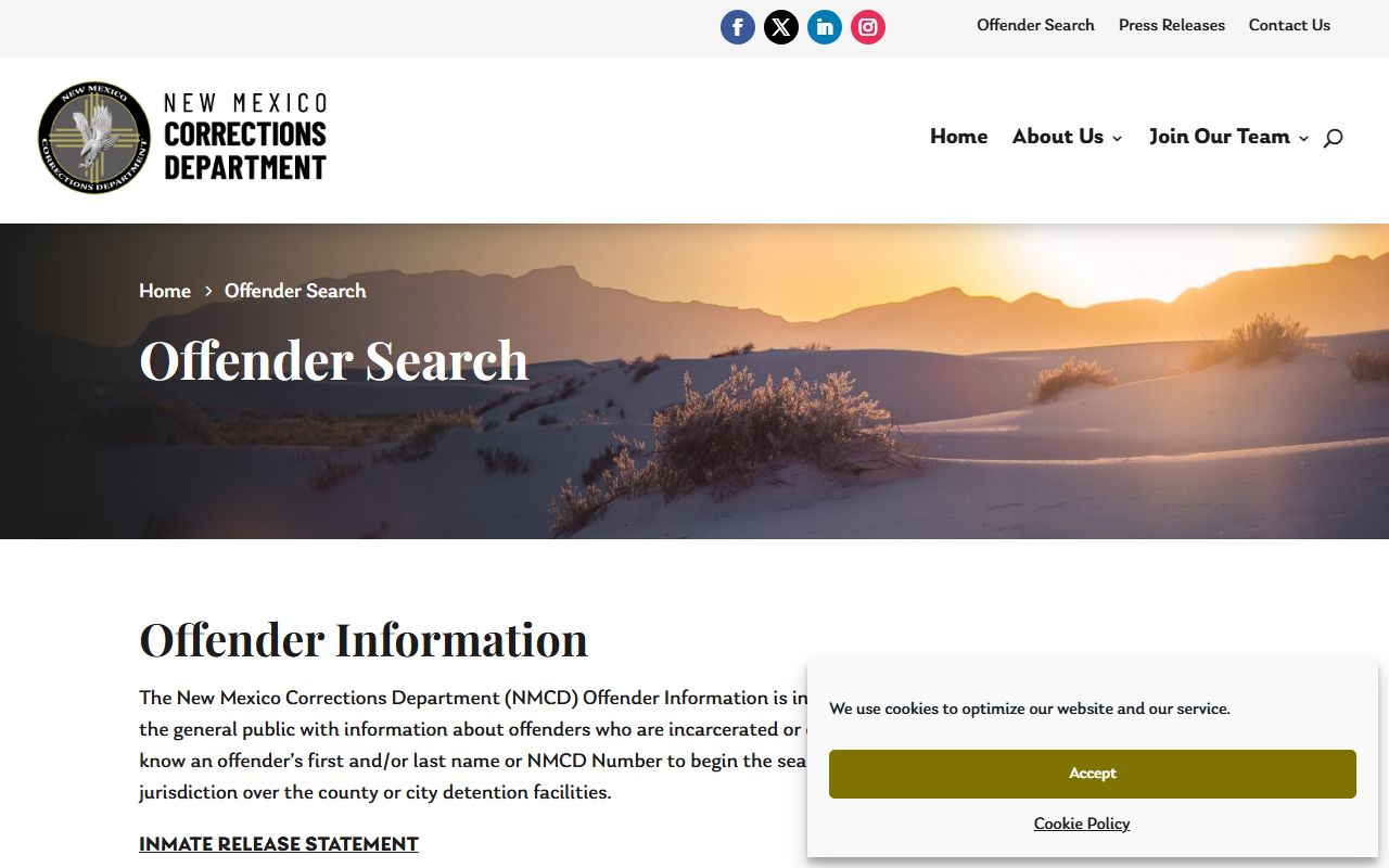 Lea County arrest records NMCD offender search overview