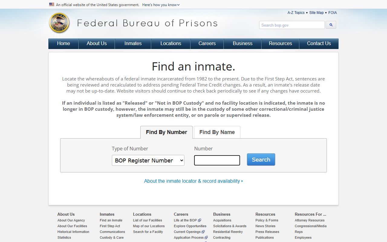 Lea County arrest records federal Bureau of Prisons inmate locator