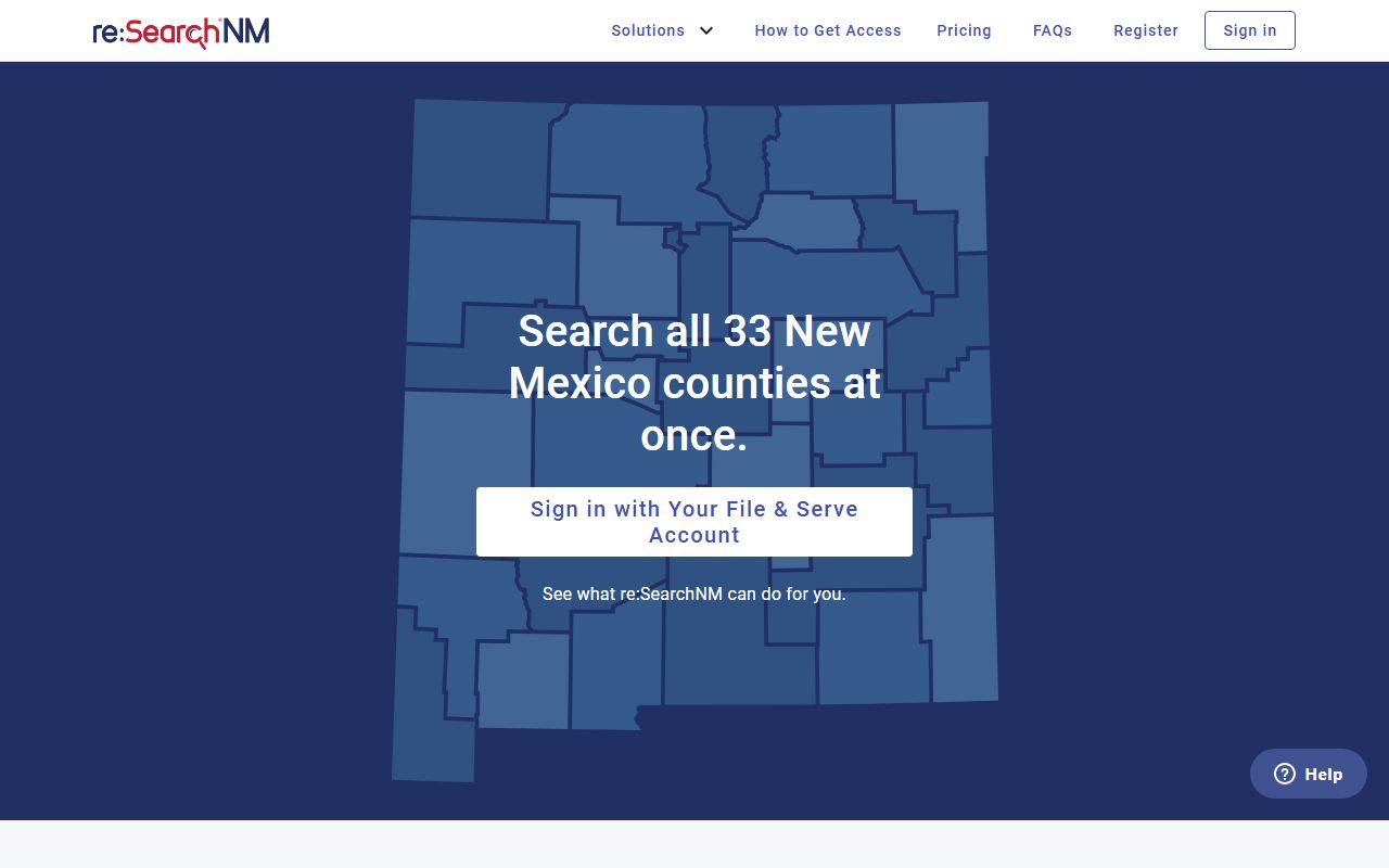 Lea County court records reSearchNM registered access portal