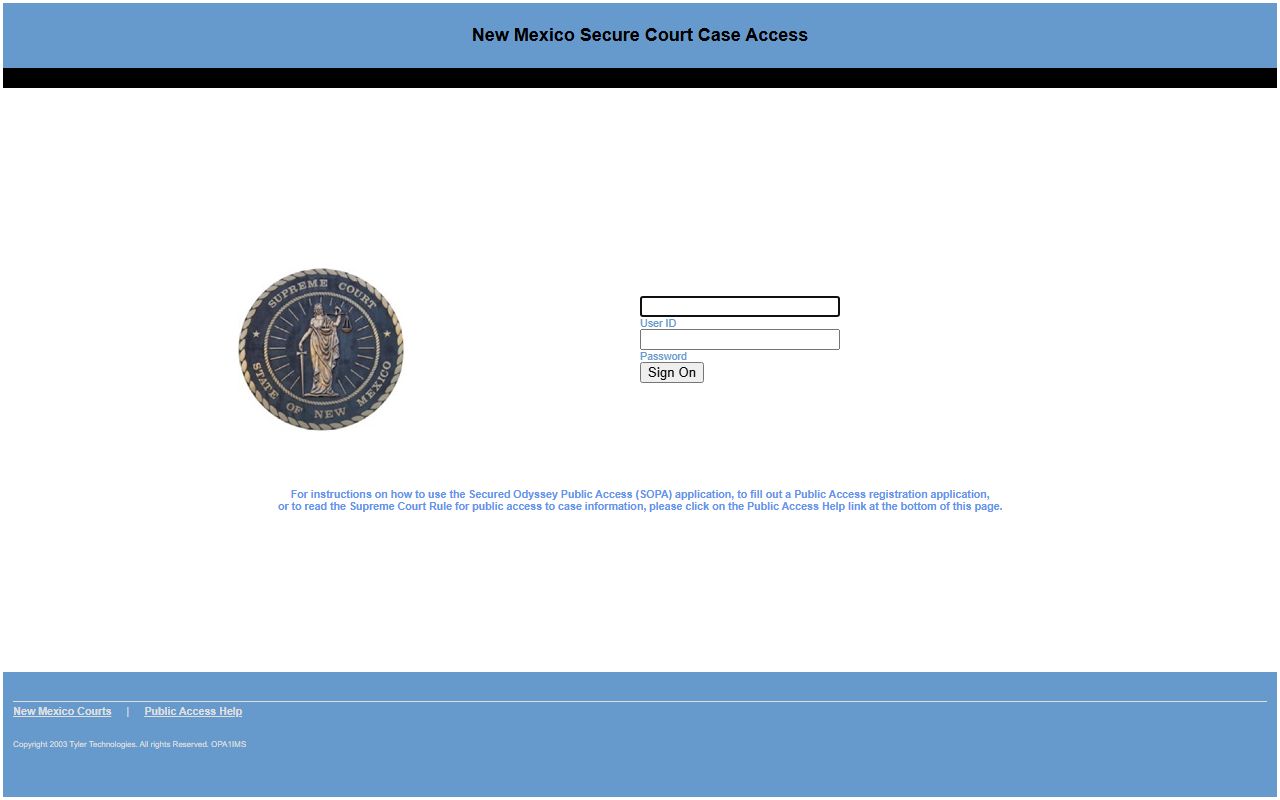 Lea County court records Secure Odyssey Public Access login