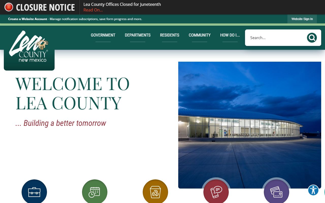 Lea County court records official county homepage