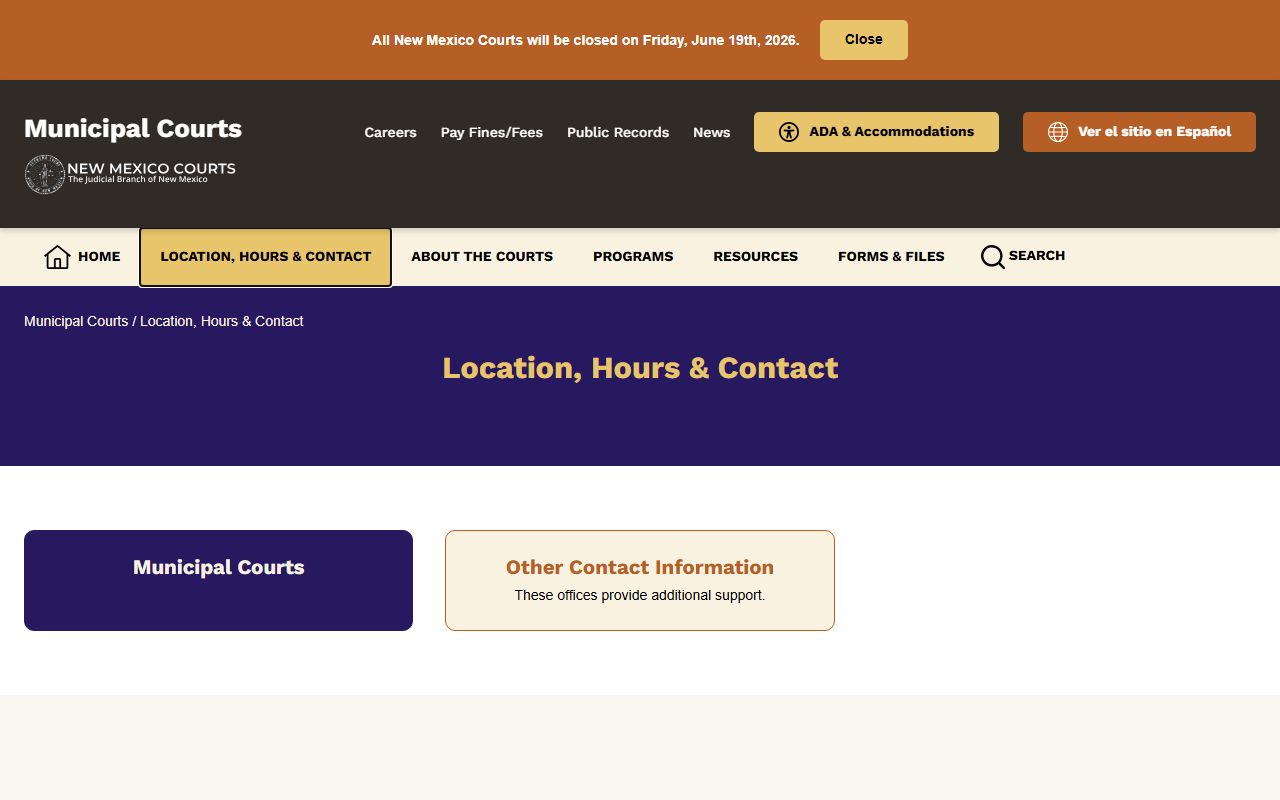 Lea County court records municipal court contact list